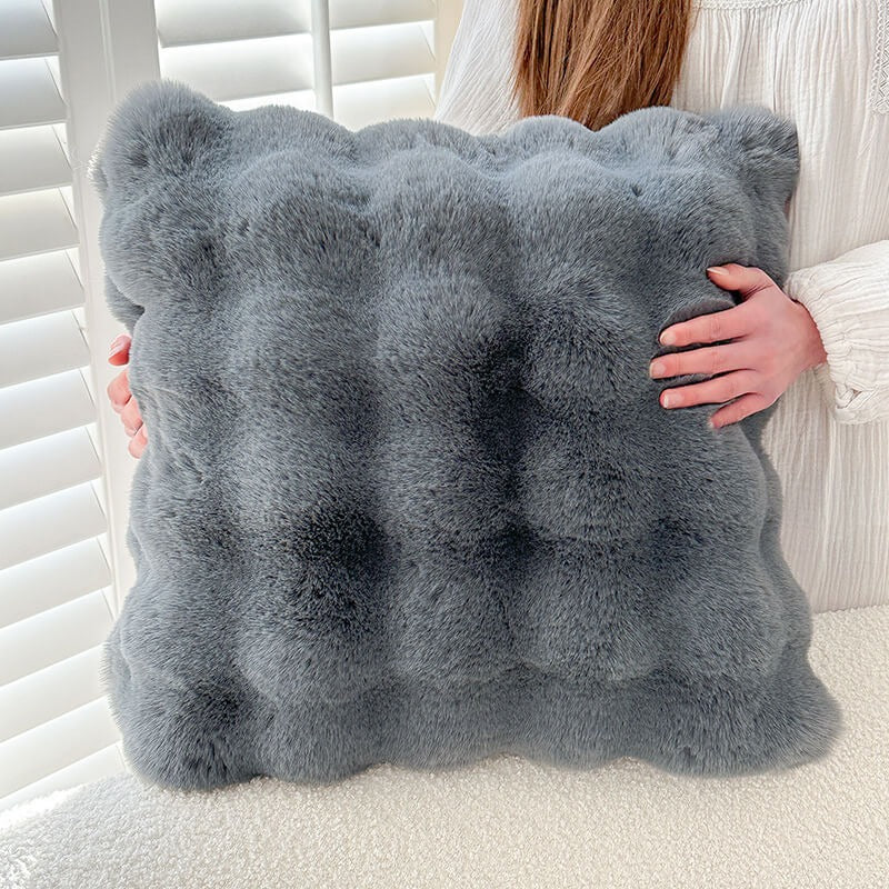 Faux Rabbit Fur Sofa Cover