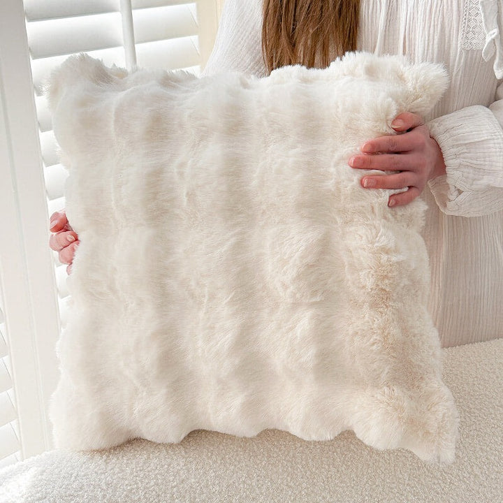 Faux Rabbit Fur Sofa Cover