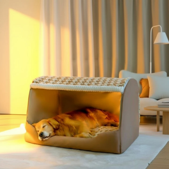 Cozy Canopy Dog Bed – Warmth, Security & Comfort