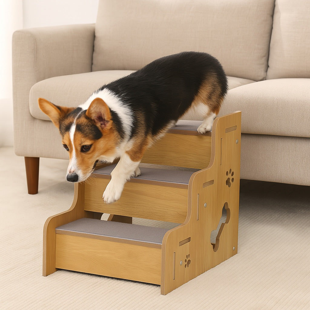 Safe Sturdy Non-Slip Dog Ramp Steps