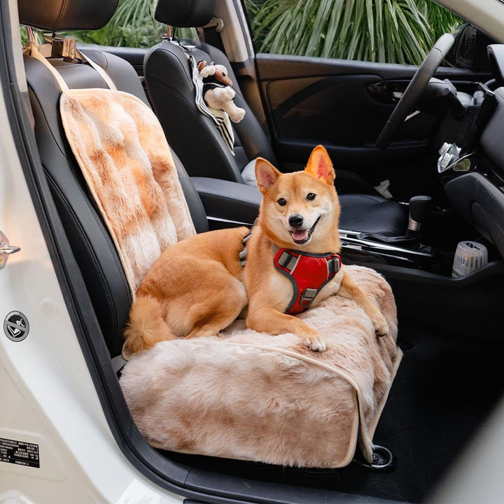 Fluffy Calming Pet Blanket Car Seat Protector Cover