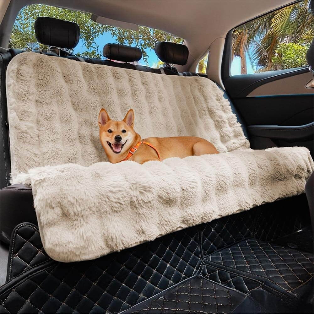 Fluffy Calming Pet Blanket Car Seat Protector Cover