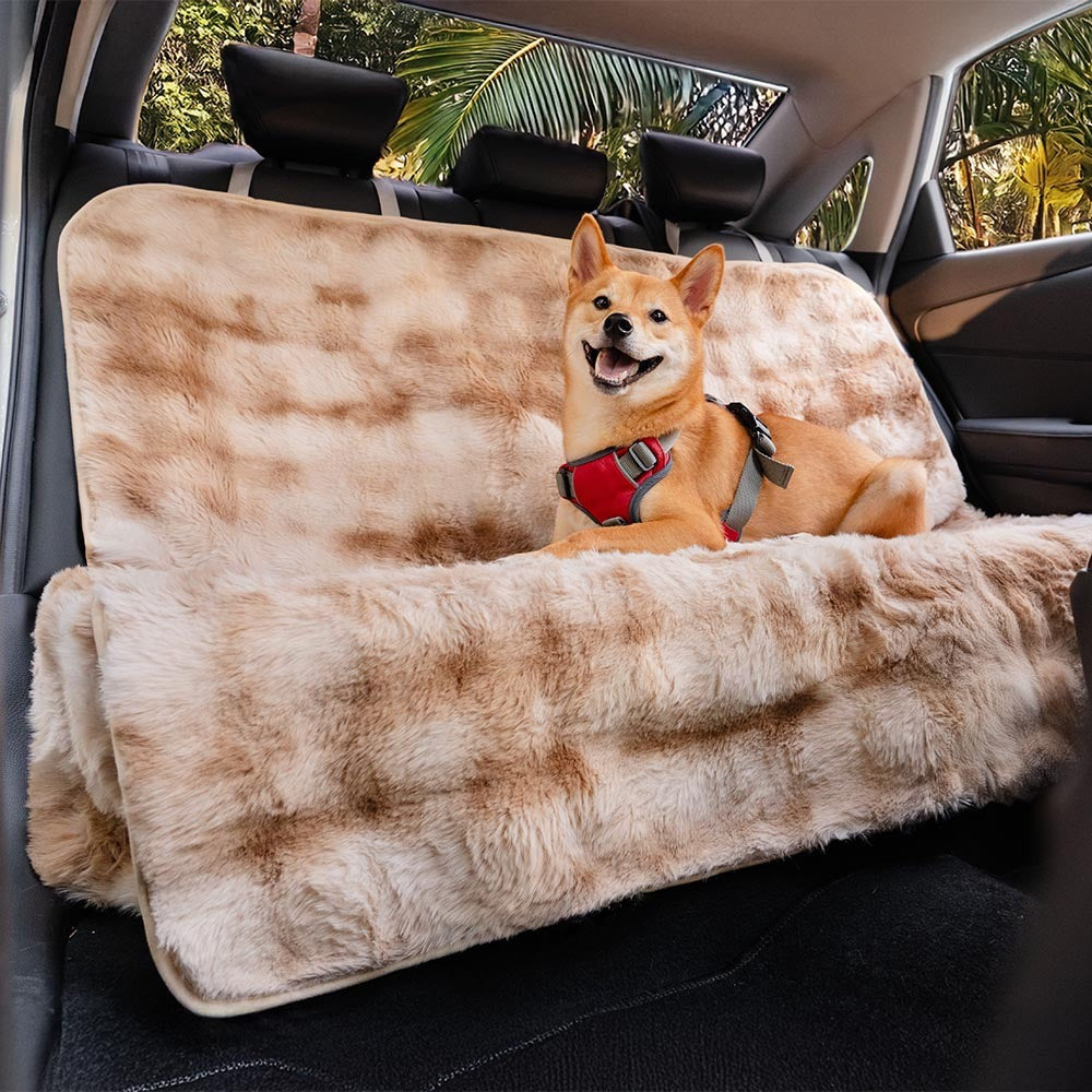 Fluffy Calming Pet Blanket Car Seat Protector Cover