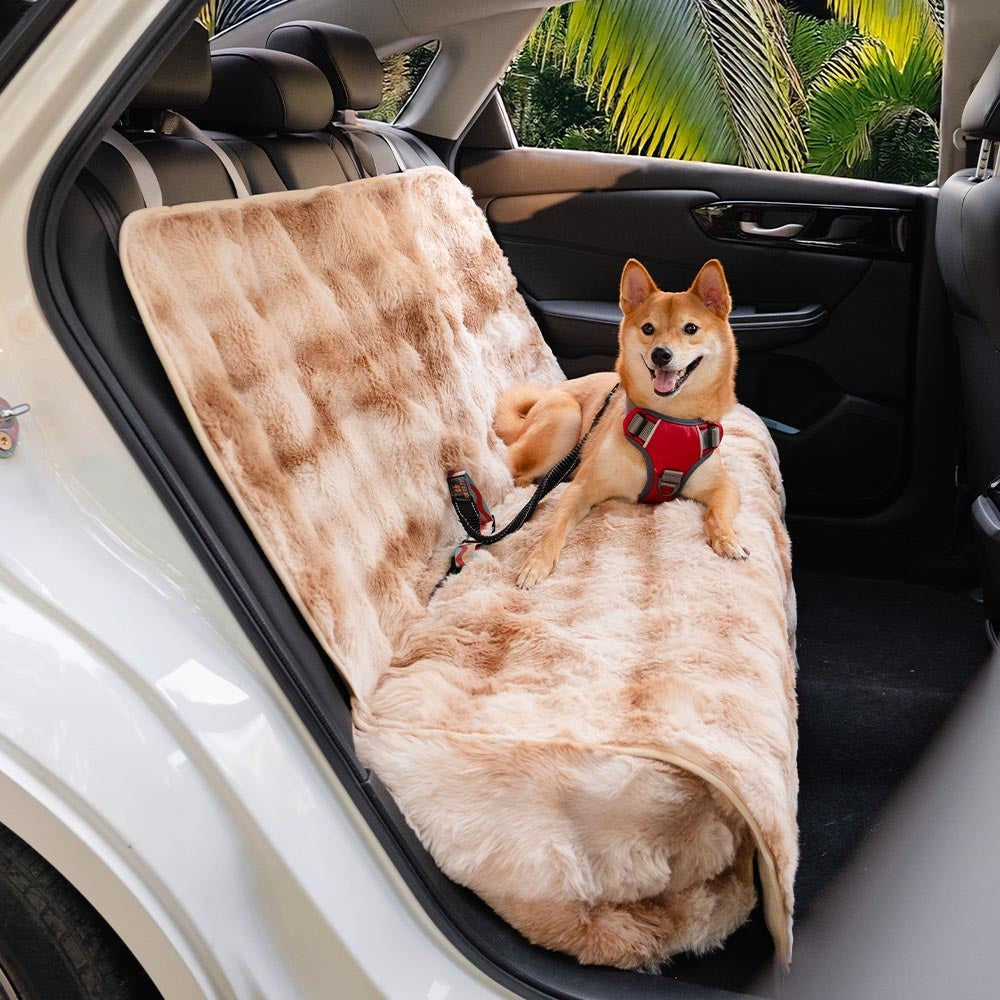 Fluffy Calming Pet Blanket Car Seat Protector Cover