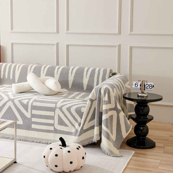 Geometric Boho Style Sofa  Couch Cover