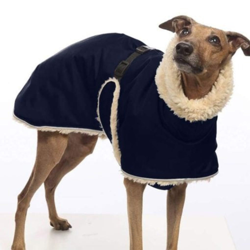 SwiftWarm Fleece Dog Jacket – Tailored Comfort for Whippets & Greyhounds