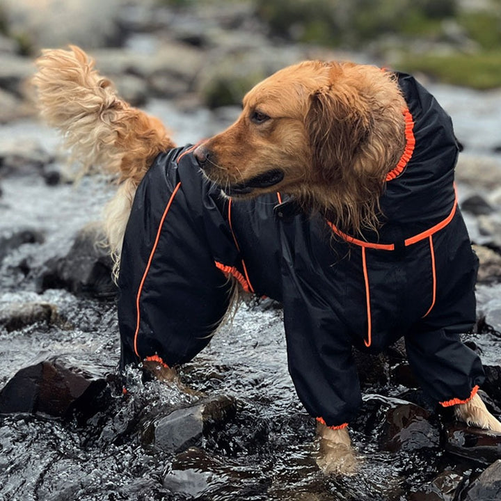 Large Waterproof Adjustable Dog Rain Coat