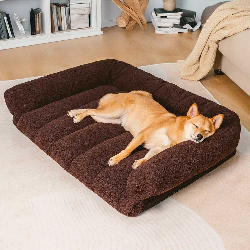 Large Soft Supportive Headrest Orthopaedic Dog Sofa Bed