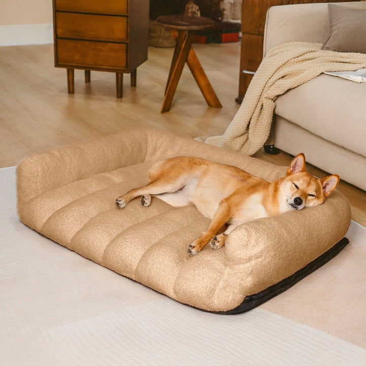 Large Soft Supportive Headrest Orthopaedic Dog Sofa Bed