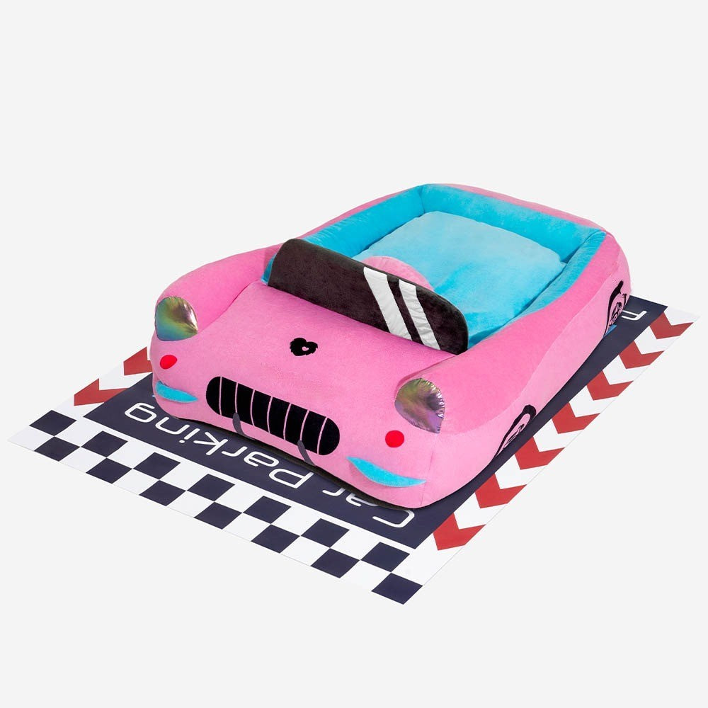 Classic Convertible Race Car Bolster Pet Bed