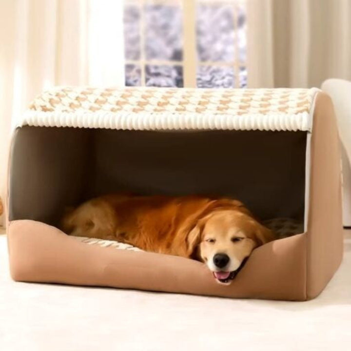 Cozy Canopy Dog Bed – Warmth, Security & Comfort